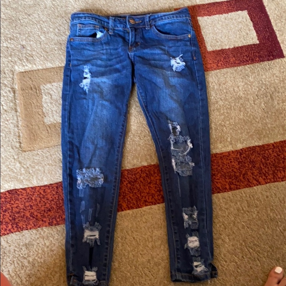 ripped skinny jeans